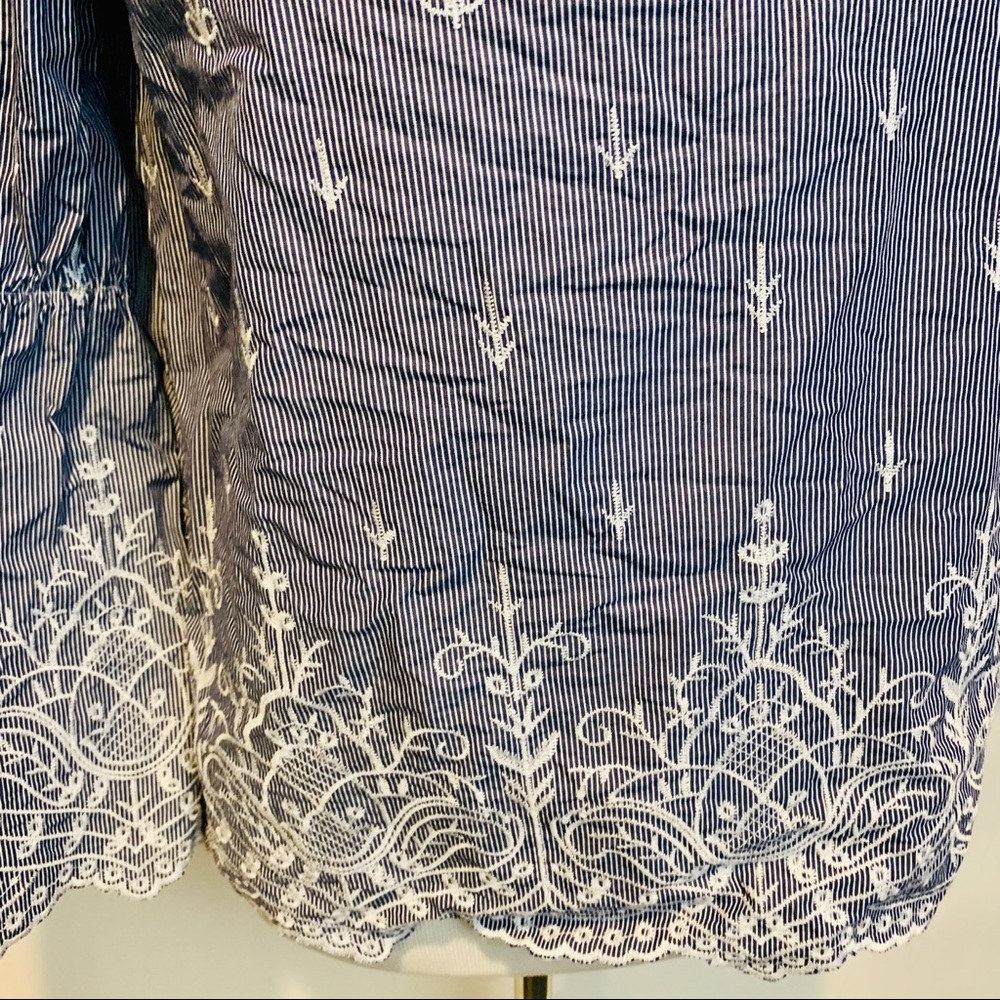 J. CREW Embroidered Bell Sleeve Poplin Shirt - Picture 5 of 11